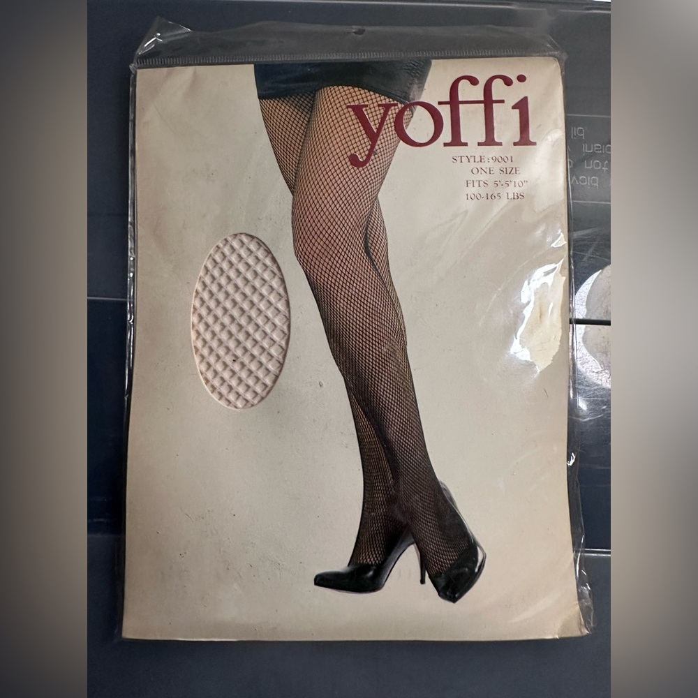 Yoffi Panty Hose White Lace Sheer One Size Style 9001 100-165 Lbs 5’ - 5’ 10”